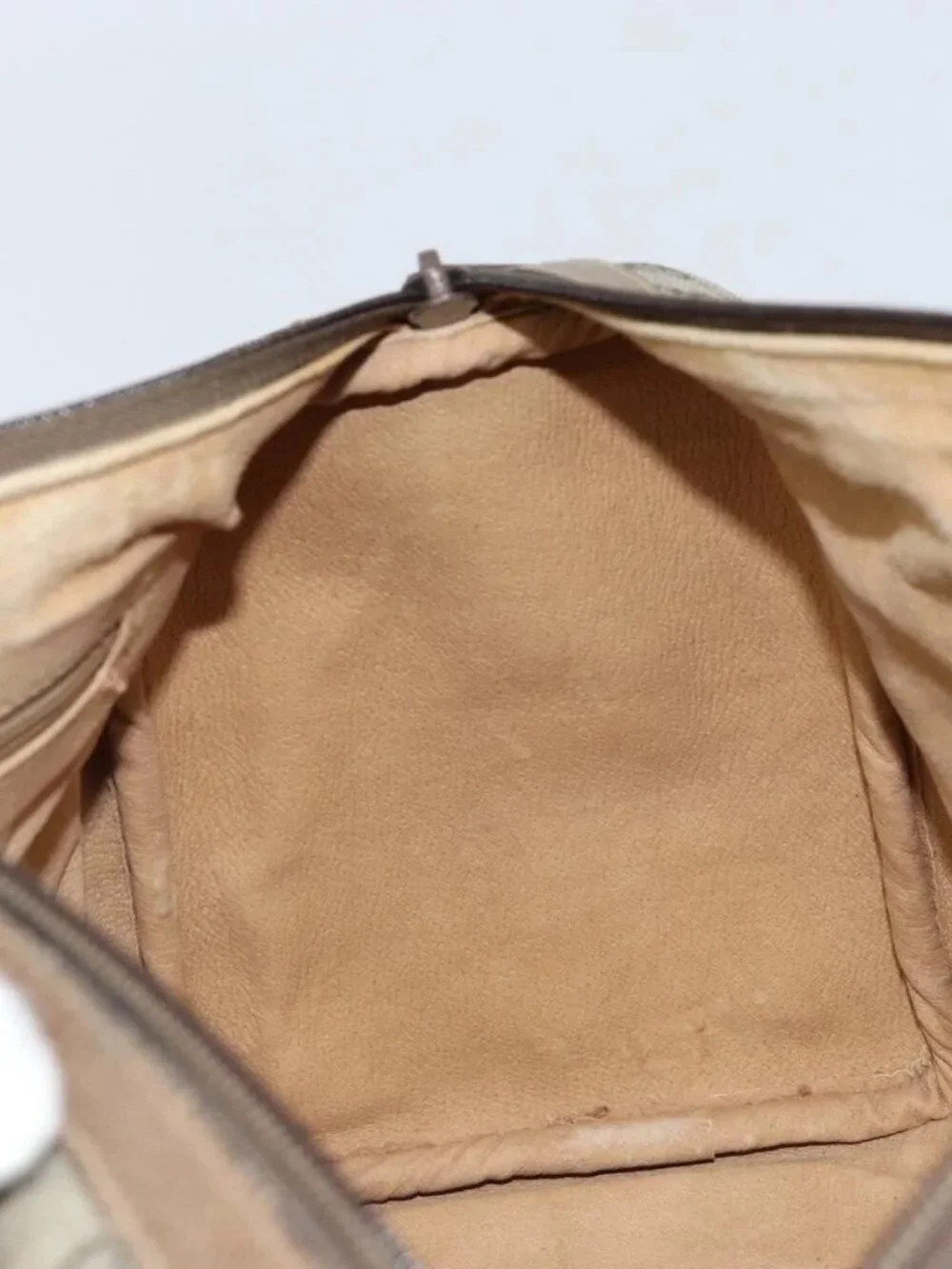 GUCCI GG Supreme Web Sherry Line Boston Bag PVC Beige Gold 24 02 007 Auth ka2825 - Picture 12 of 16